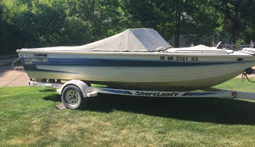 1992 crestliner phantom 17 ft fish/ski