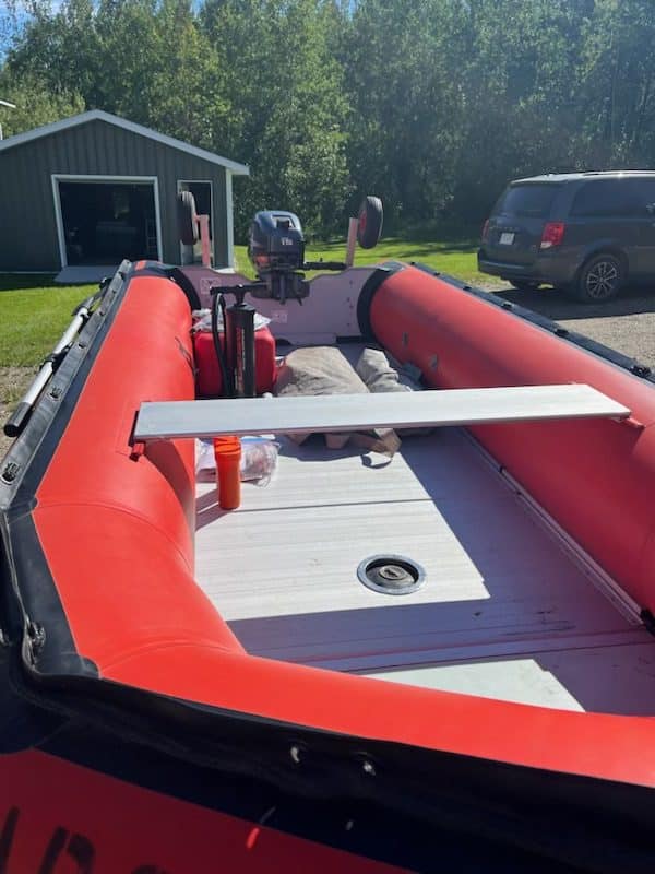 14′ INFLATABLE ZEBEC AND TRAILER