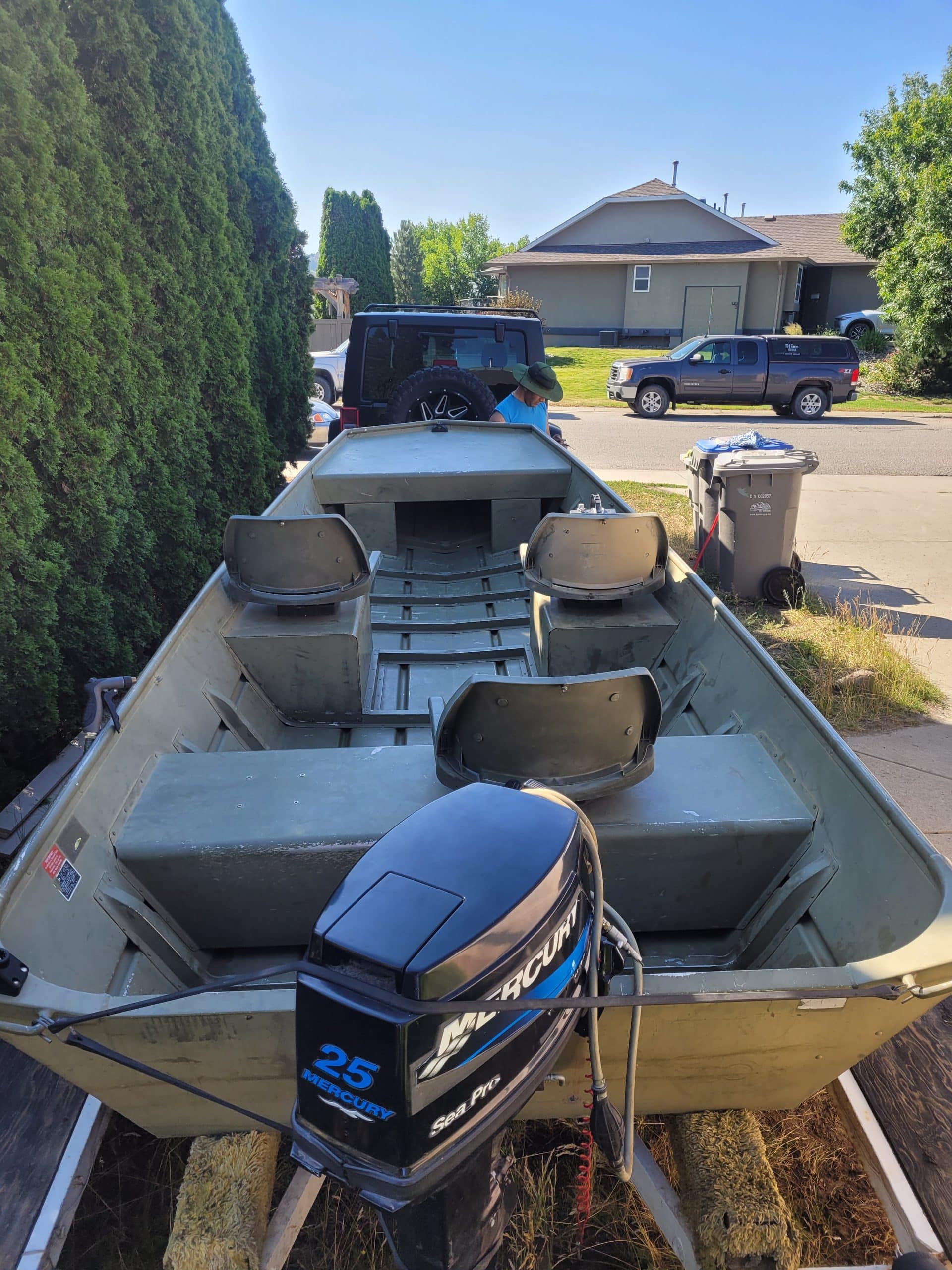16 Foot Lowe Fishing Boat and Trailer with Everything