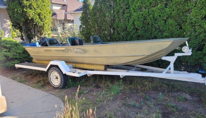 16 Foot Lowe Fishing Boat and Trailer with Everything