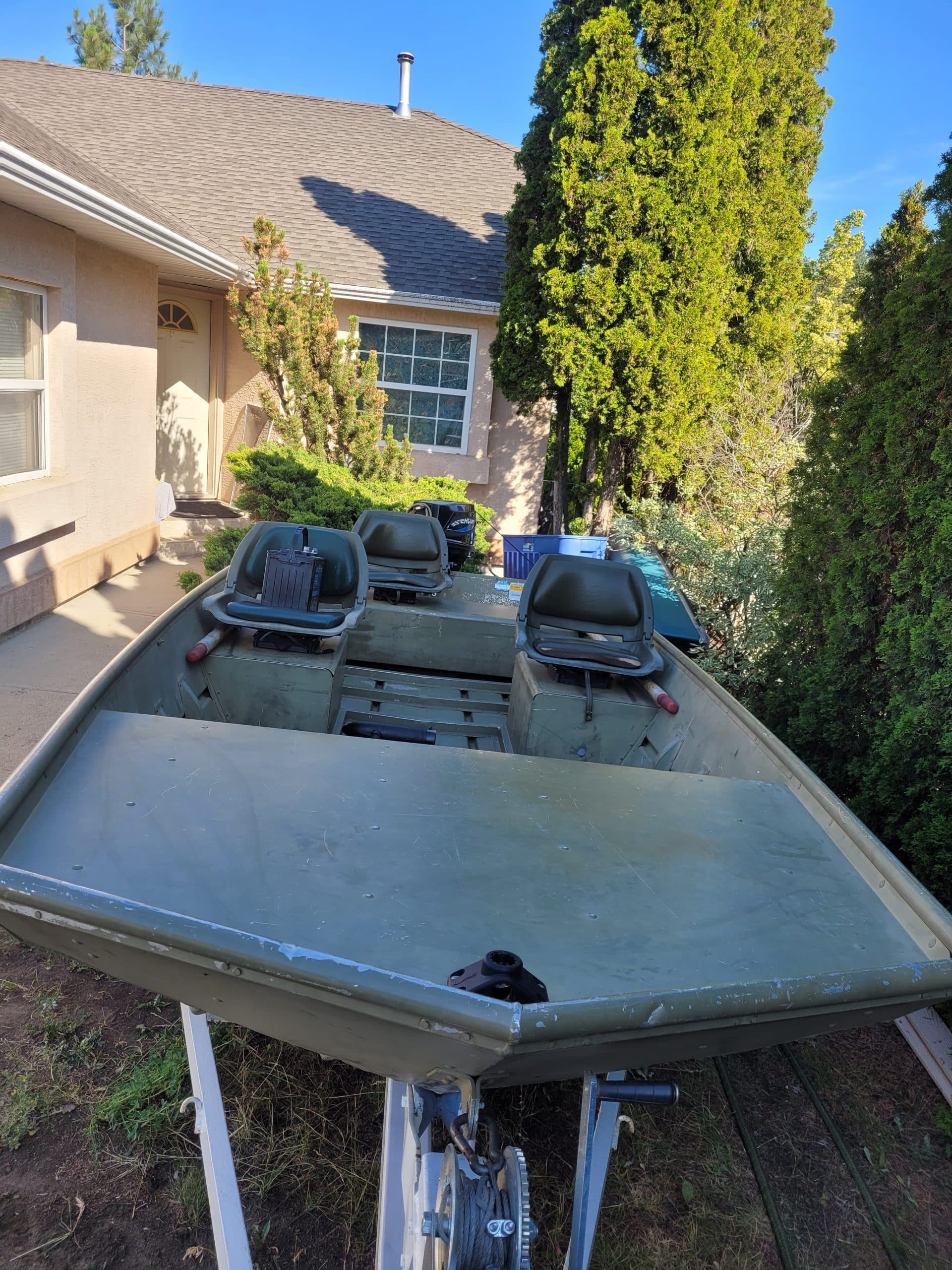 16 Foot Lowe Fishing Boat and Trailer with Everything