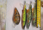 Hand printed fishing lures