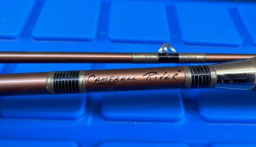 Campbell River Tyee club original glass rod