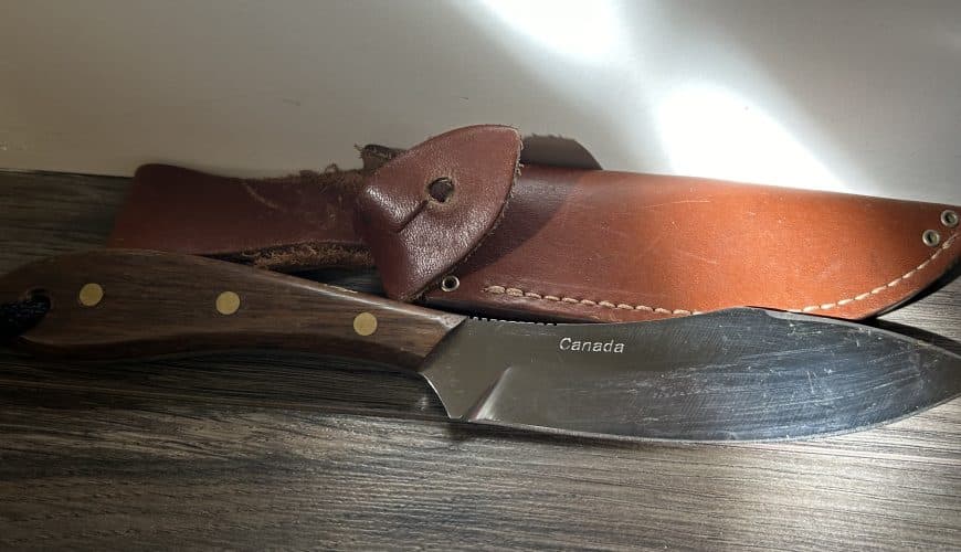 Grohmann Belt Knife with leather sheath