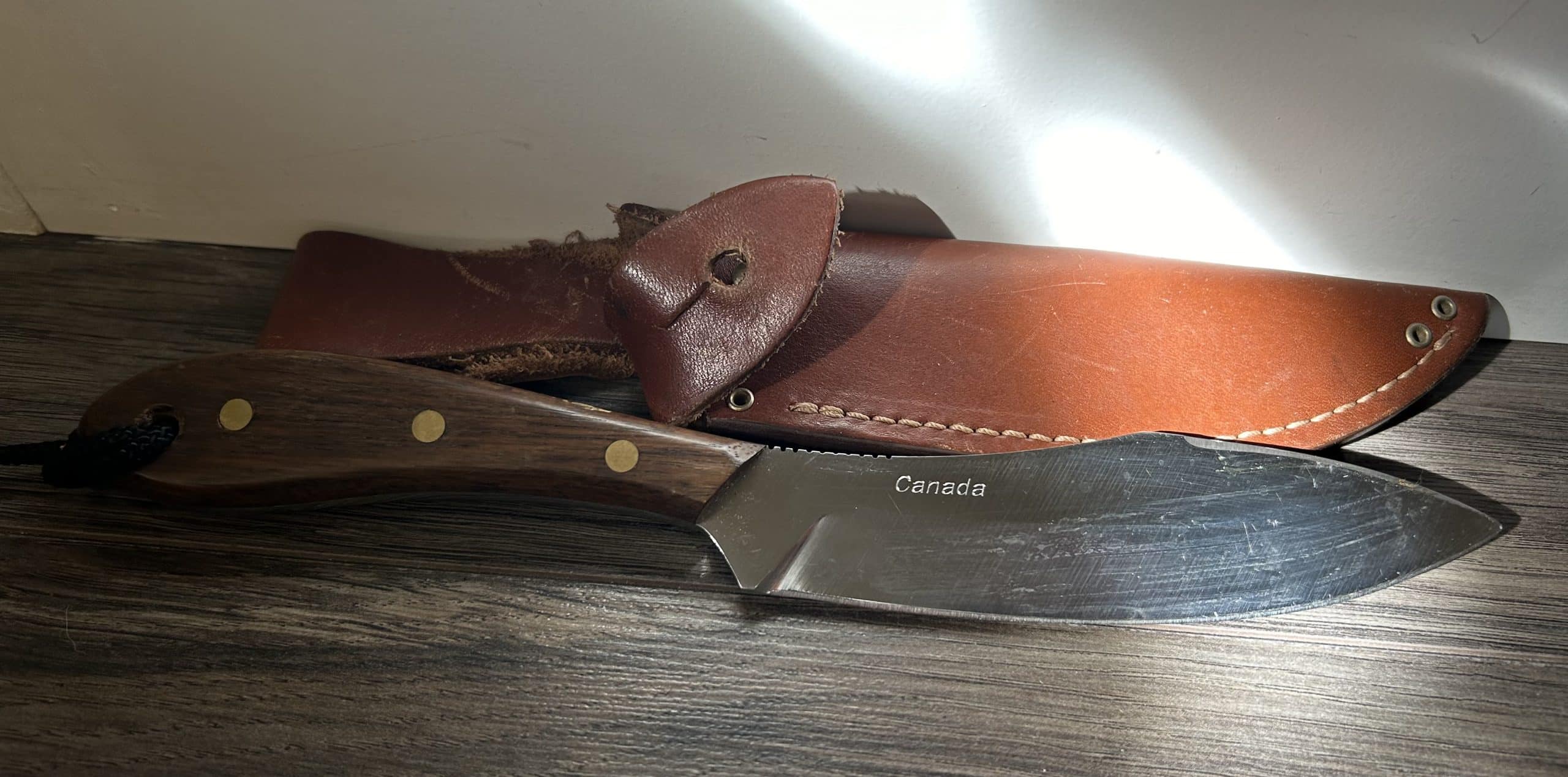 Grohmann Belt Knife with leather sheath