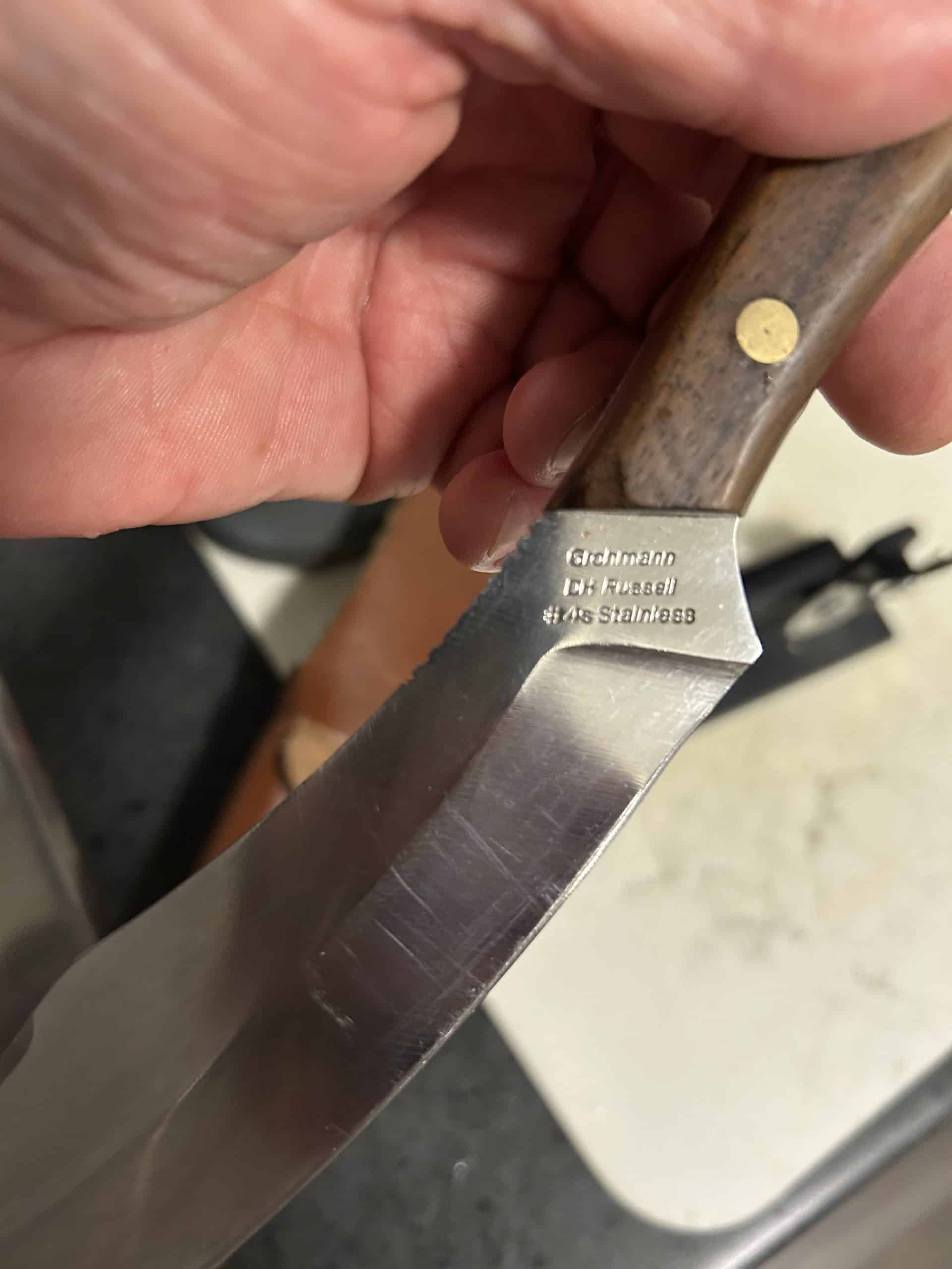 Grohmann Belt Knife with leather sheath