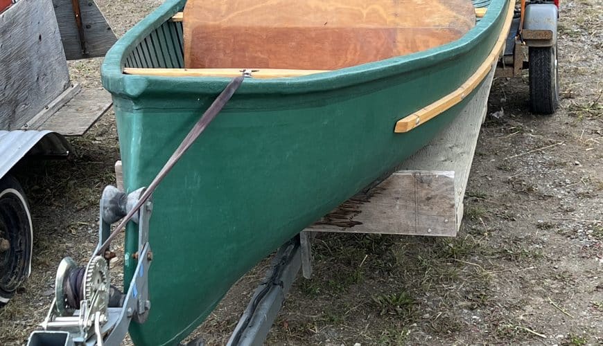 Fully fibreglassed Peterborough Freighter Canoe