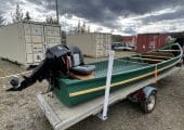 Fully fibreglassed Peterborough Freighter Canoe