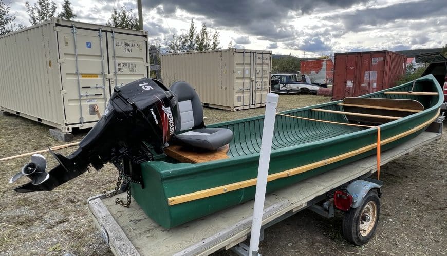 Fully fibreglassed Peterborough Freighter Canoe