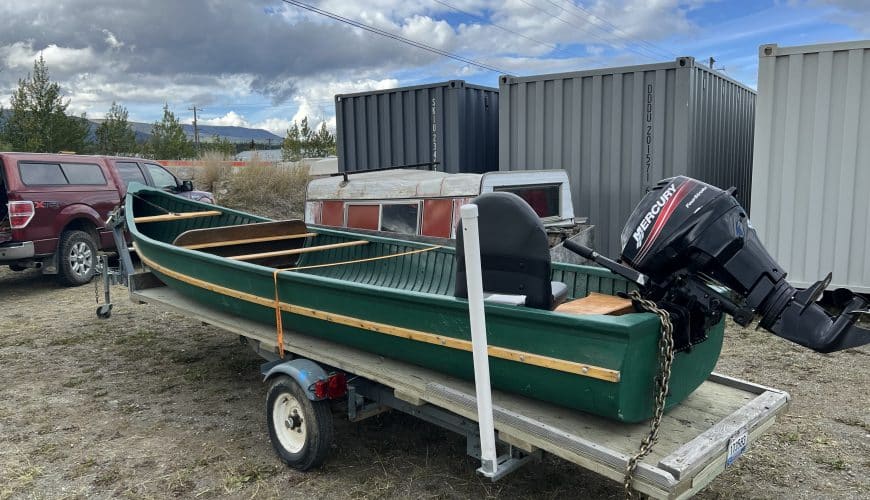 Fully fibreglassed Peterborough Freighter Canoe