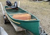 Fully fibreglassed Peterborough Freighter Canoe