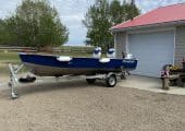 Immaculate Aluminum Fishing Boat Pkg. ready to go!