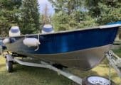 Immaculate Aluminum Fishing Boat Pkg. ready to go!