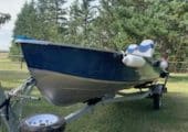 Immaculate Aluminum Fishing Boat Pkg. ready to go!