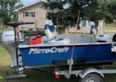 Immaculate Aluminum Fishing Boat Pkg. ready to go!