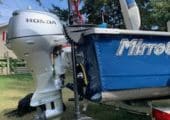 Immaculate Aluminum Fishing Boat Pkg. ready to go!