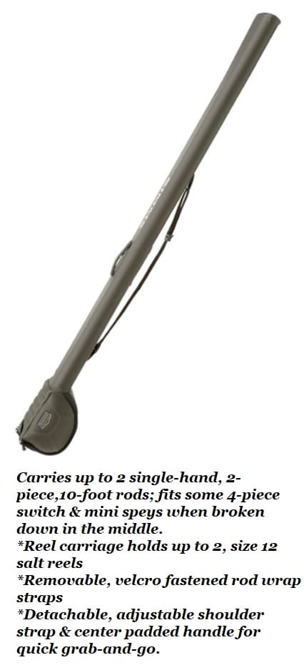 Simms double rod & reel case,2 pc,10ft rods