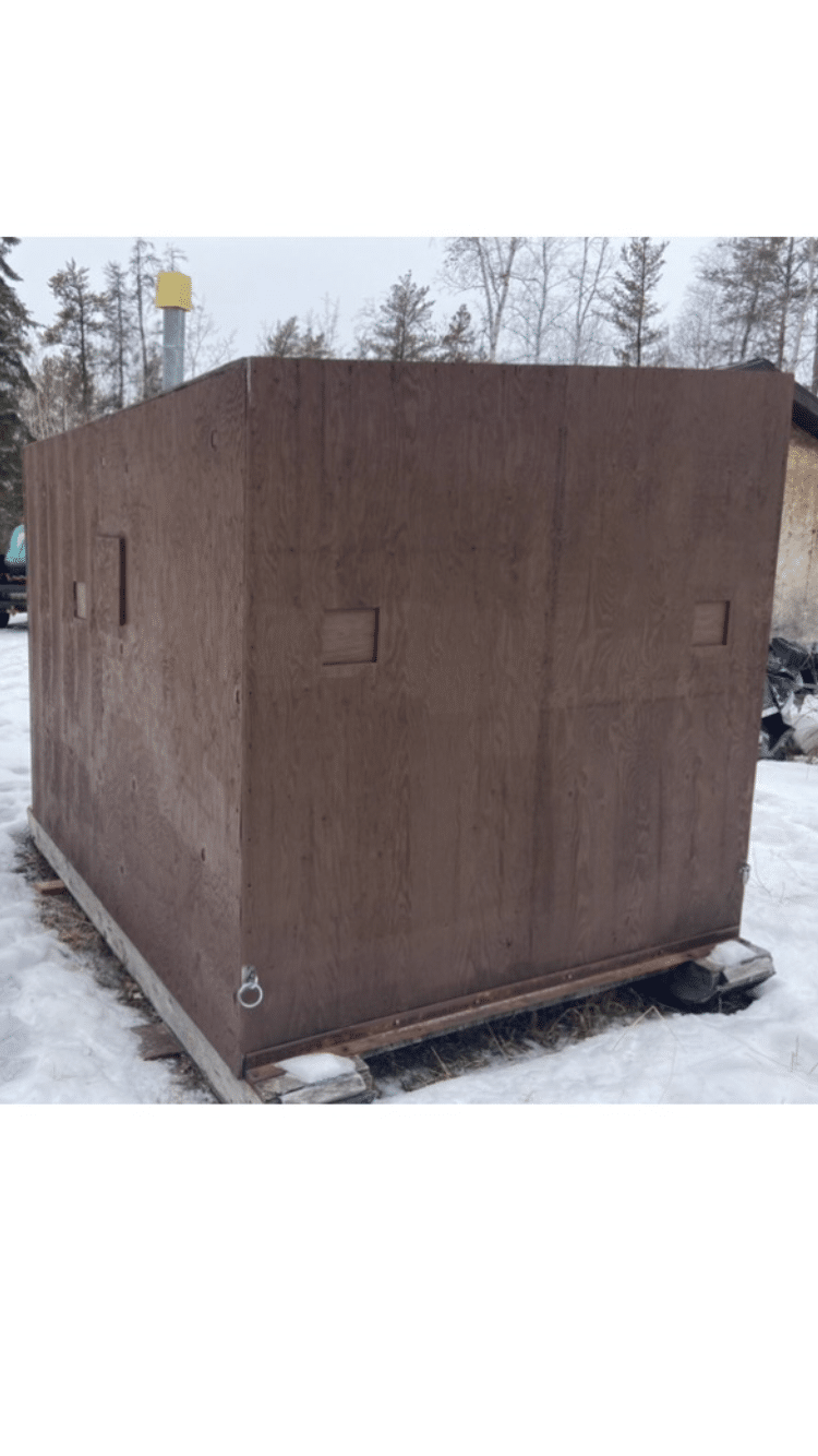 Ice fishing shack