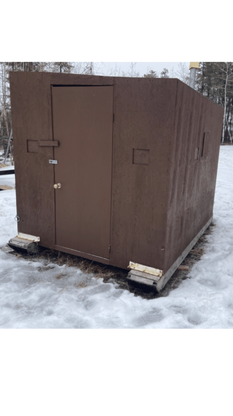 Ice fishing shack