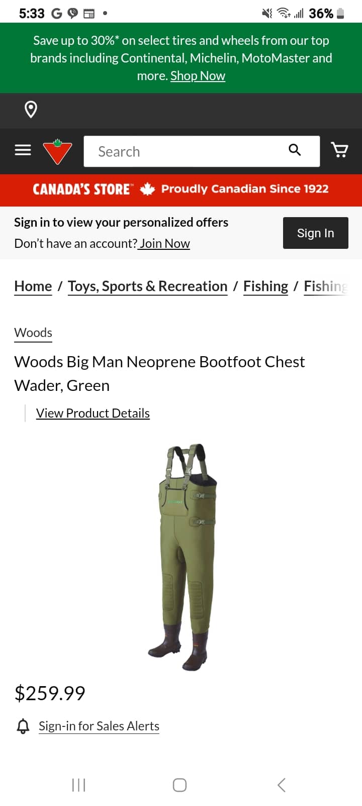 Fishing waders woods size 9