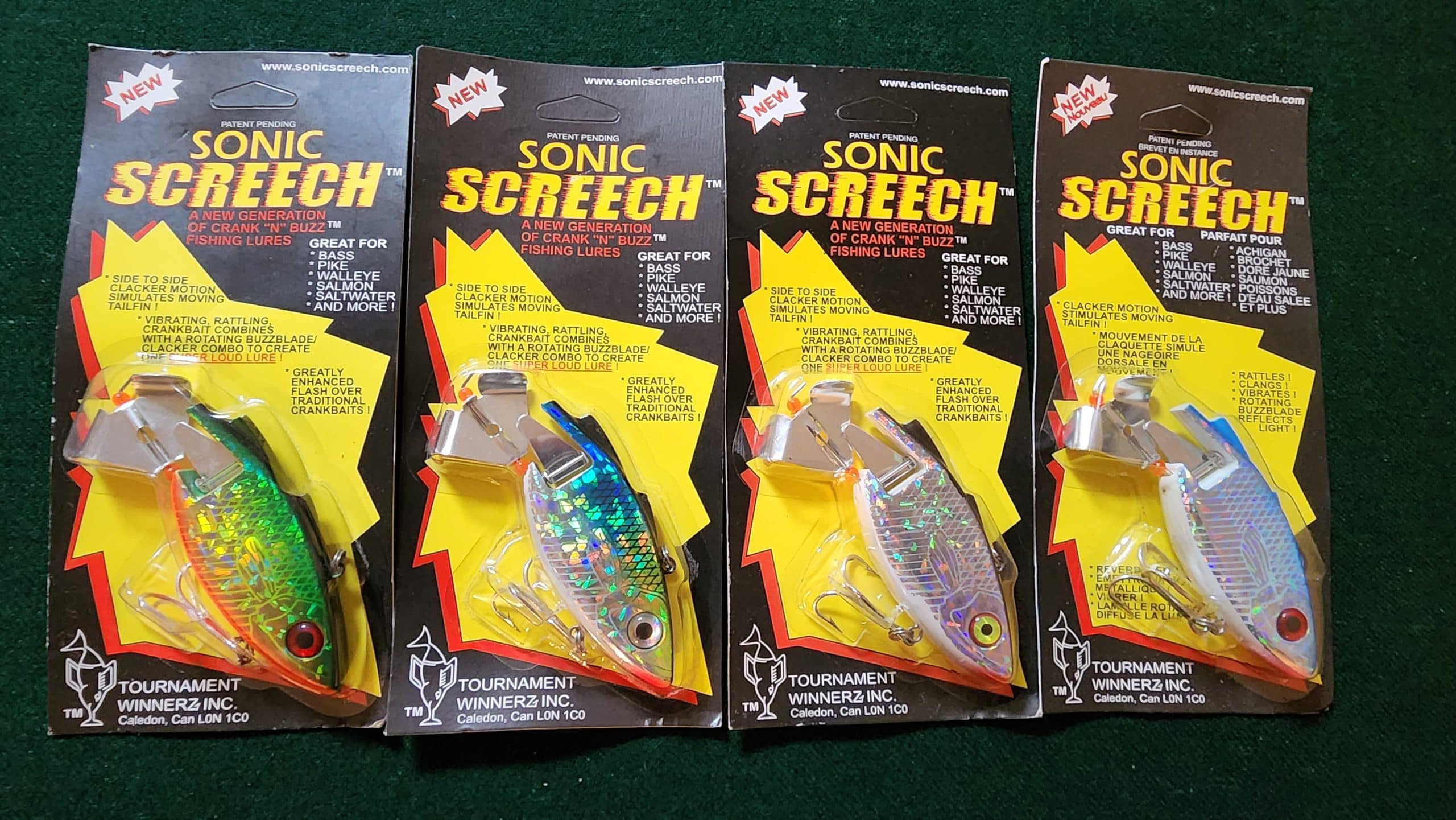 BNIB Sonic Screech Bass Pike fishing Lures wholesale crankbaits